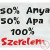 Rövid ujjú feliratos baba body, 62-es