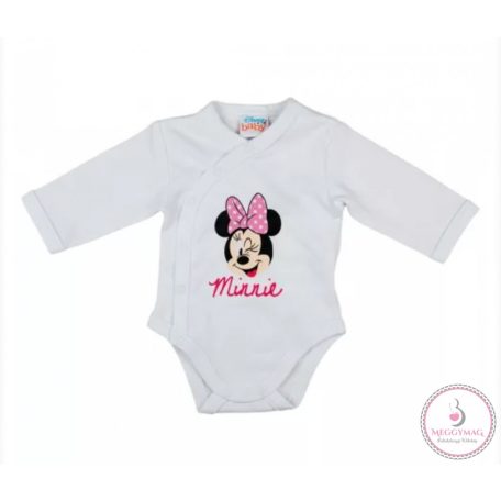 Disney Minnie elöl patentos hosszú ujjú baba body 68-as