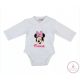 Disney Minnie elöl patentos hosszú ujjú baba body 68-as