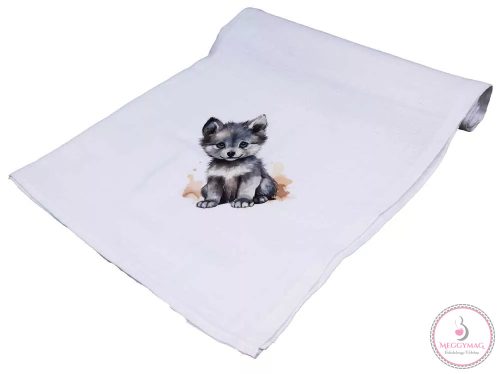 Mintás textil-tetra kifogó-törölköző 140x140 Kutyus 