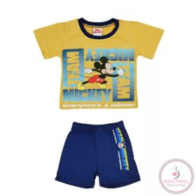   Kétrészes nyári kisfiú szett Mickey egér mintával, 92-es