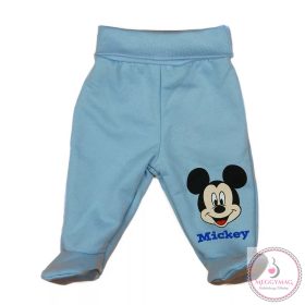   Belül bolyhos pamut kisfiú baba nadrág Mickey egér mintával, 68-as