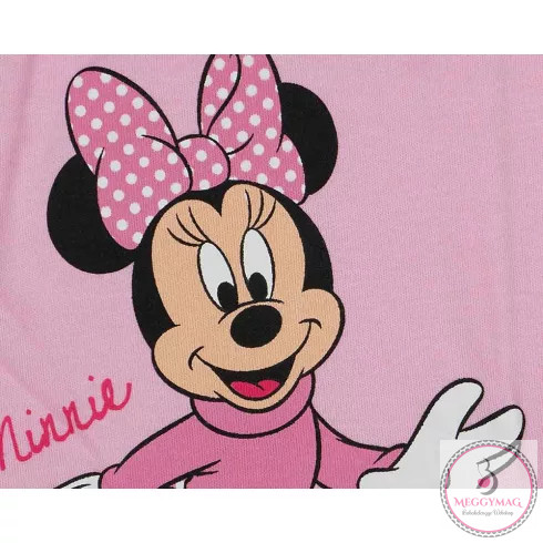Hosszú ujjú elöl cipzáras vékony nyári hálózsák Minnie egér mintával 1,5 TOG, 86-os