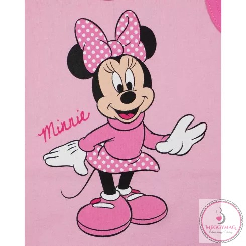 Belül bolyhos ujjatlan rugdalózó Minnie egér mintával, 62-es
