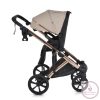 EGGO 3in1 Prémium babakocsi szett kemény mózes+autós hordozó textilbőr BÉZS