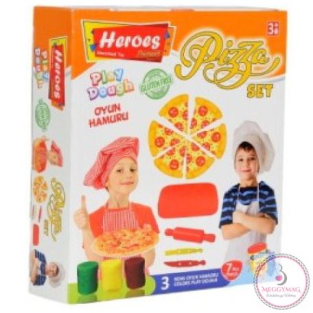 Play-Dough: Heroes Pizza gyurma szett 7db-os