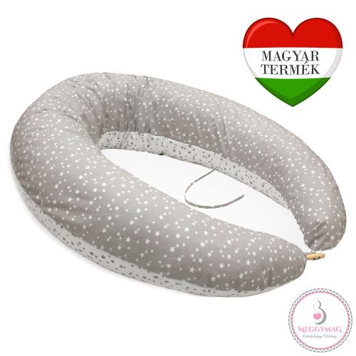 Scamp szoptatós párna formázott gombosvégű Grey Little Big Stars New SZPG015