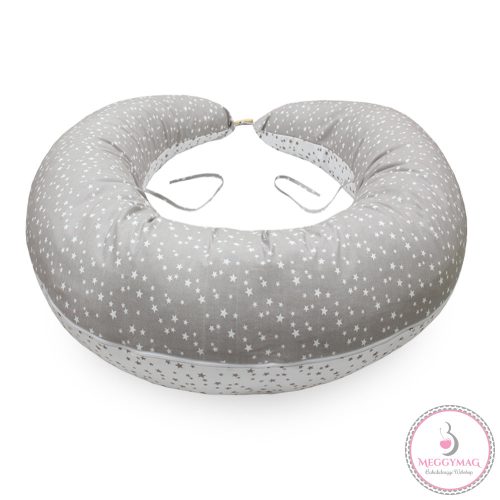 Scamp szoptatós párna formázott gombosvégű Grey Little Big Stars New SZPG015