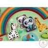 MONI 2IN1 balance puzzle egyensúlyozó állatok SZIVÁRVÁNY, KÉSZLETEN A BOLTBAN!