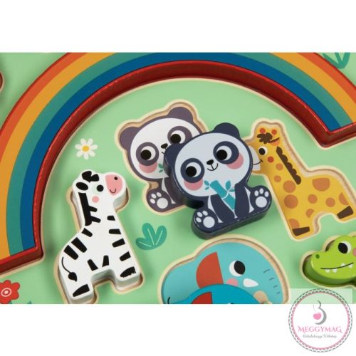 MONI 2IN1 balance puzzle egyensúlyozó állatok SZIVÁRVÁNY, KÉSZLETEN A BOLTBAN!