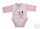 Disney elöl patentos hosszú ujjú baba body Minnie mintával, 50-es