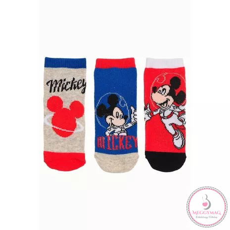Disney Mickey Astronaut baba, gyerek zokni, 3 pár, 21/24