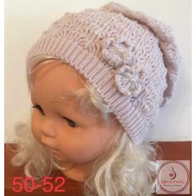 Minimanó kötött kislány sapka  50-52 cm