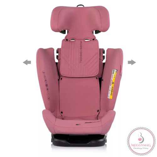 Chipolino Techno iGrow autósülés Isofix 40-150cm - powder pink