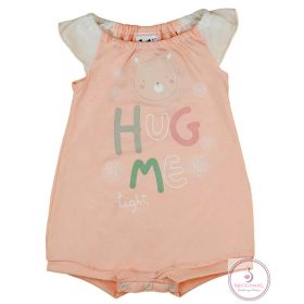 Rövid ujjú baba napozó macis mintával, 68-as