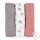 PETITE&MARS Bambusz muszlin 3db-os pelenka szett Moussy Rose Rainbows, 68 x 68 cm