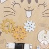 Moni Toys Montessori matatófal MACSKA, KÉSZLETEN A BOLTBAN!