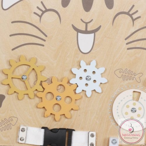 Moni Toys Montessori matatófal MACSKA, KÉSZLETEN A BOLTBAN!