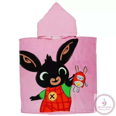 Fürdőponcsó Bing nyuszi mintával 50x115cm