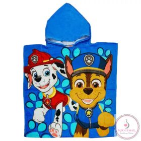 Fürdőponcsó Mancs őrjárat mintával 50x115cm