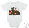 Rövid ujjú baba body traktor mintával, 62-es