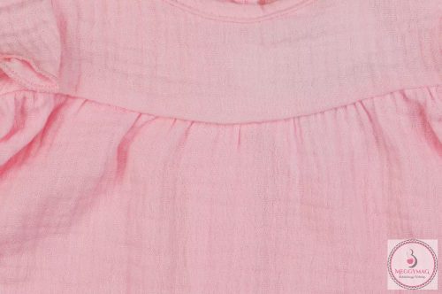 Ujjatlan vékony pamut kislány ruha, 86-os dupla géz 