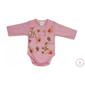 Hosszú ujjú baba body karácsonyi mintával, 80-as
