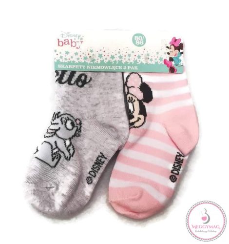 Disney Minnie Baba zokni, 2 pár, 9-12 hó