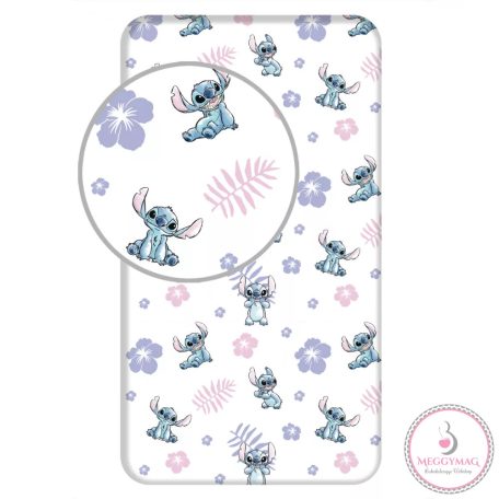 Disney Lilo és Stitch, A csillagkutya gumis lepedő 90x200 cm