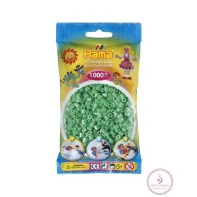   Hama vasalható gyöngy - 1000 db - átlátszó világos zöld UTOLSÓ DARAB! 
