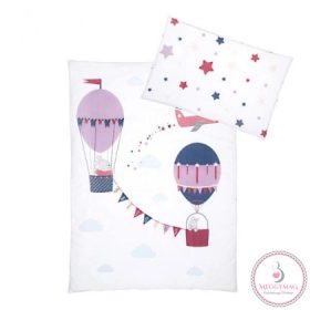   Albero Mio Nyuszi hőlégballon ovis ágyneműhuzat UTOLSÓ DARAB! 