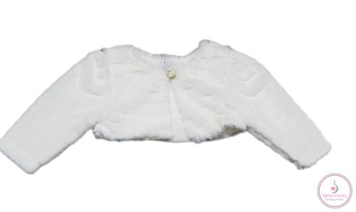 Alkalmi kislány ruha, koszorúslány ruha boleróval, barack, 74-es