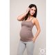 Spagettipántos kismama top – mogyoró M