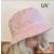 Minimanó nyári kalap (54) - rózsaszín pöttyös 
