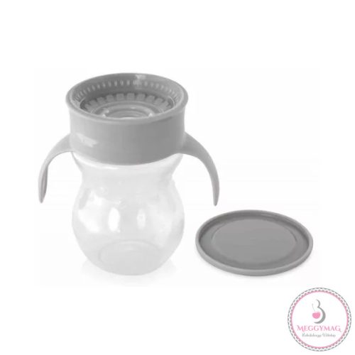 Lorelli 360 fokos itatópohár fogantyúval 270 ml Grey 