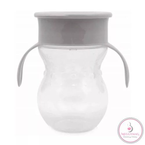 Lorelli 360 fokos itatópohár fogantyúval 270 ml Grey 