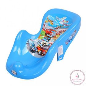 Tega fürdető ülőke, babatartó kádba kék autó 