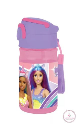 Barbie műanyag kulacs akasztóval 350 ml