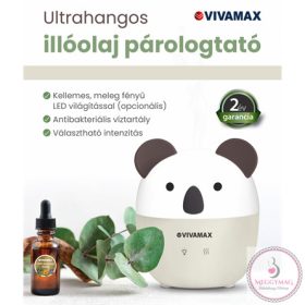  Vivamax Ultrahangos illóolaj párologtató (Koala) KÉSZLETEN A BOLTBAN!
