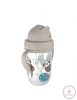 Canpol babies Cseppmentes szívószálas pohár nehezékkel Exotic Animals 270ml 6hó+ szürke