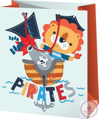  Díszzacskó közepes 23 x 18 x 10 cm Pirates