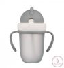Canpol babies Szívószálas pohár 210 ml 9hó+ Flip Top matt szürke