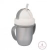 Canpol babies Szívószálas pohár 210 ml 9hó+ Flip Top matt szürke