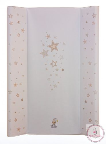Merev pelenkázó lap 50*70 cm bézs csillag 