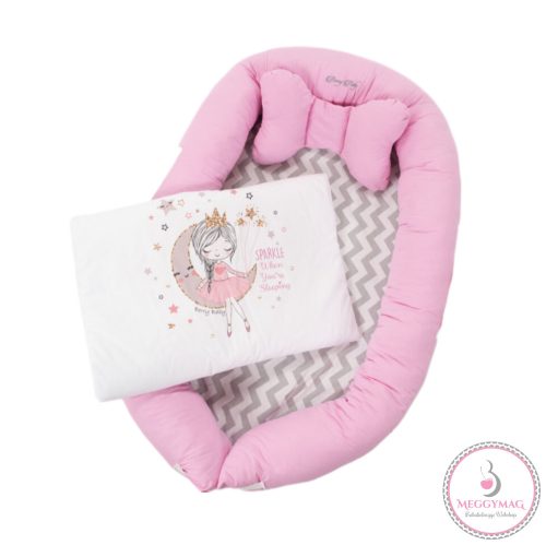 Berrybaby Babafészek szett - Rózsaszín - Sparkle