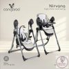 CANGAROO NIRVANA 2in1 etetőszék és hinta SZÜRKE 