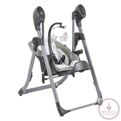 CANGAROO NIRVANA 2in1 etetőszék és hinta SZÜRKE 