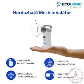   Vivamax hordozható MESH inhalátor EXTRA HALK!! KÉSZLETEN A BOLTBAN!
