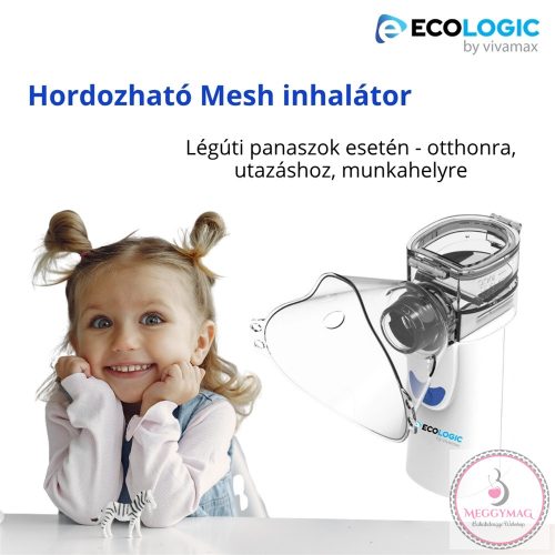 Vivamax hordozható MESH inhalátor EXTRA HALK!! KÉSZLETEN A BOLTBAN!