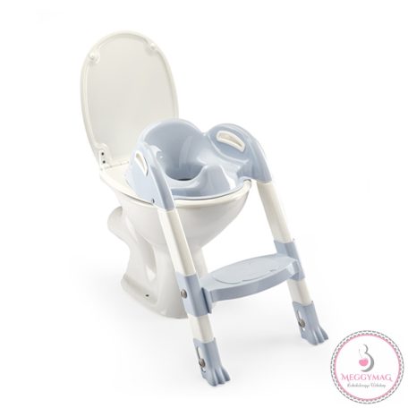 Thermobaby wc szűkítő lépcsős Kiddy Loo Fleur bleue kék